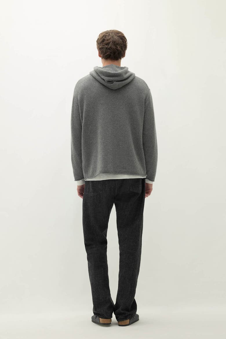 Aurelio Cashmere Hoodie, Alternate, color, Thunder