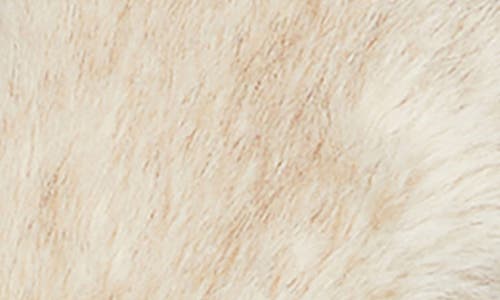 Sportmax Belted Faux Fur Coat With Long Sleeves In Neutral