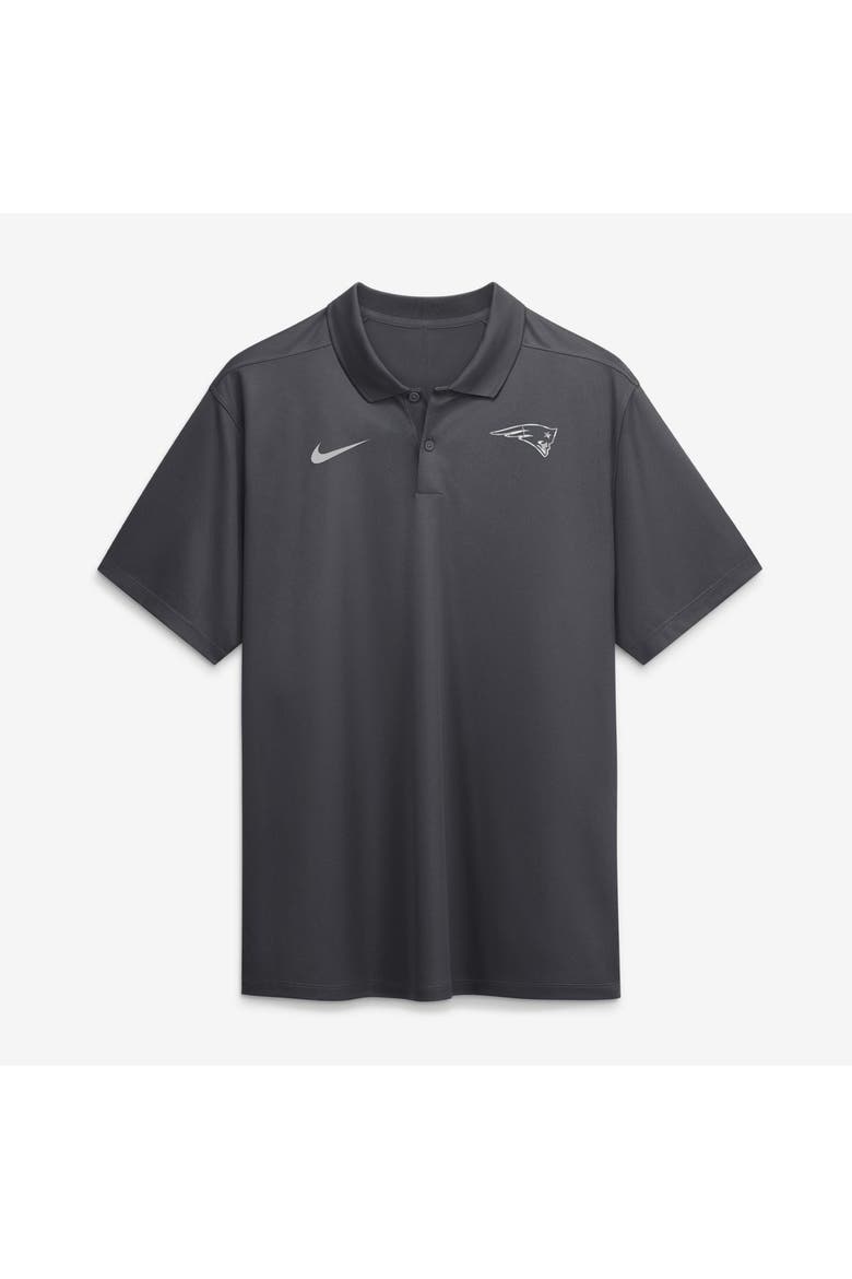 Men's Nike Anthracite New England Patriots Fractal Logo Victory Dri-FIT Polo, Main, color, Anthracite