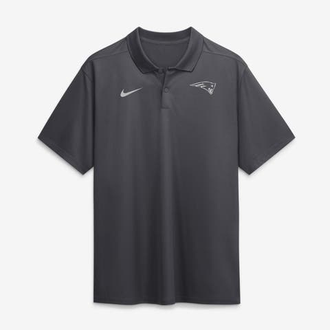 Men's Nike Anthracite New England Patriots Fractal Logo Victory Dri-FIT Polo