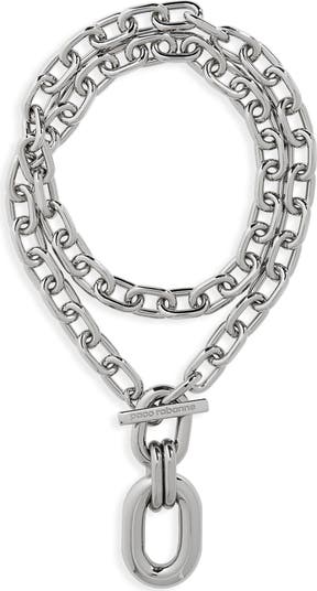 Rabanne XL Chunky Link Pendant Necklace | Nordstrom