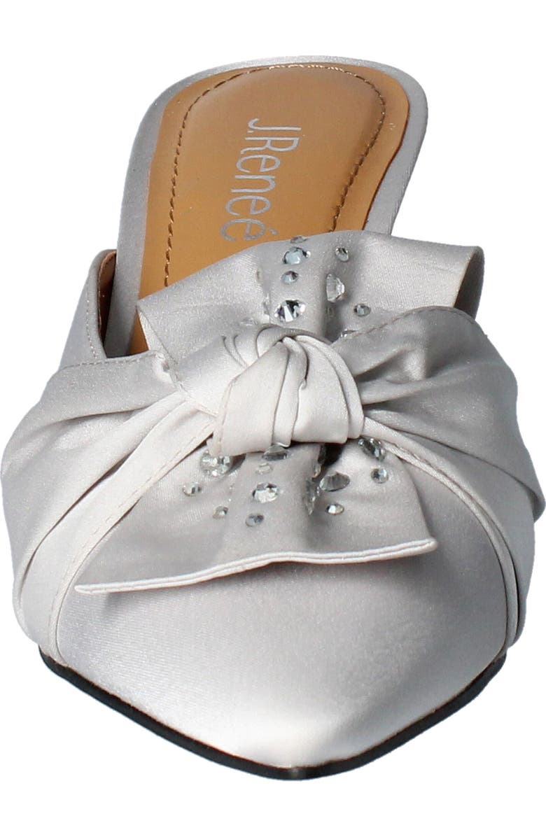 J. Reneé Mianna Kitten Heel Pointed Toe Mule, Alternate, color, Steel Gray