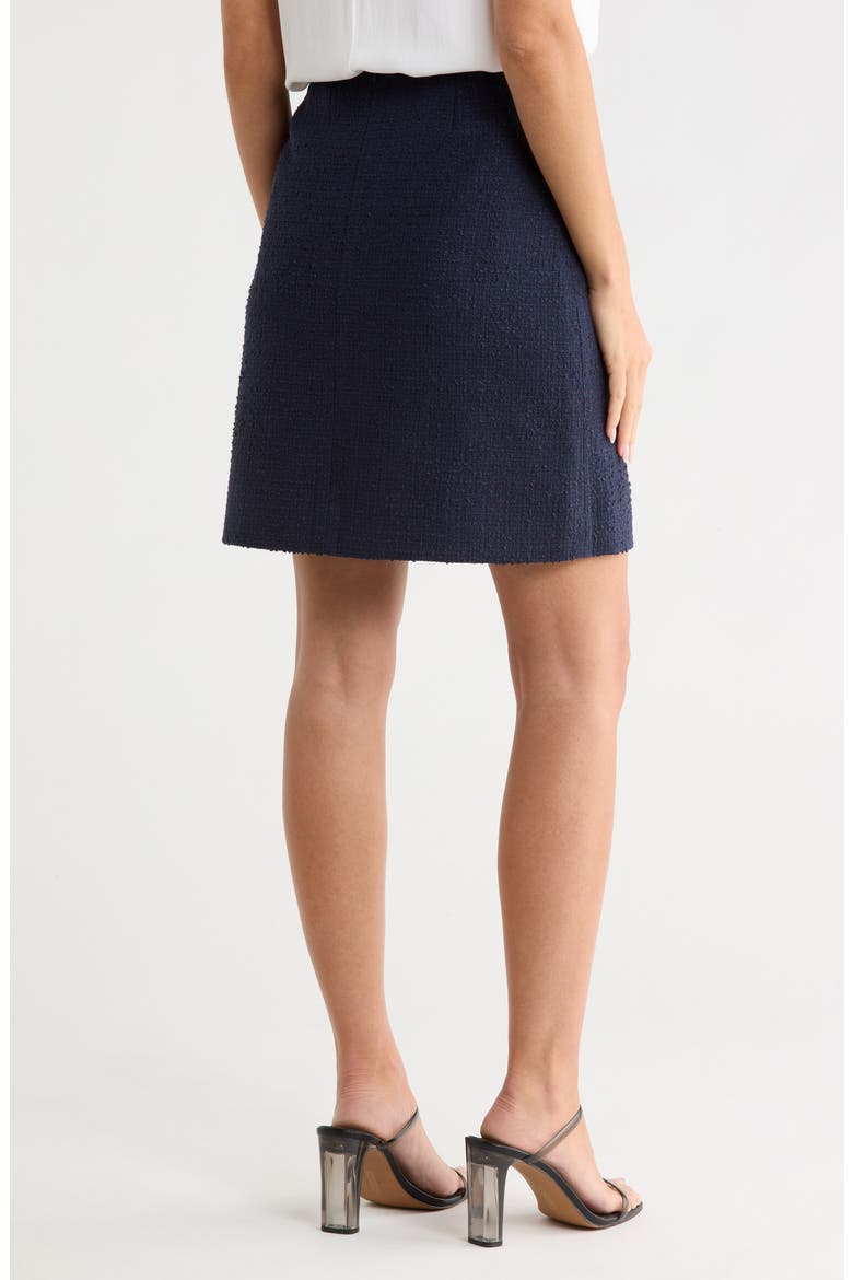 Charlie Tweed Miniskirt, Alternate, color, BLUE NAVY