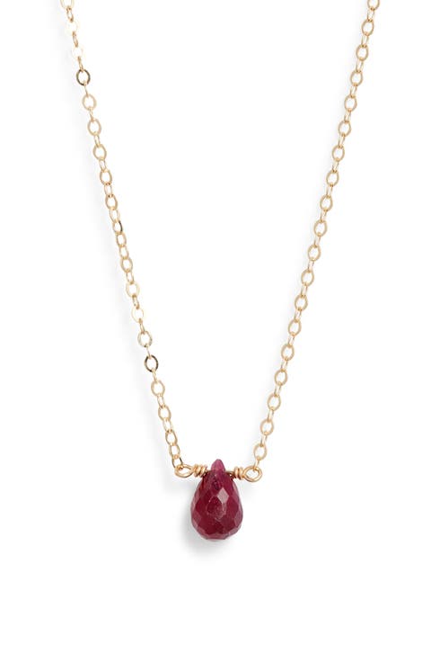 Birthstone Pendant Necklace