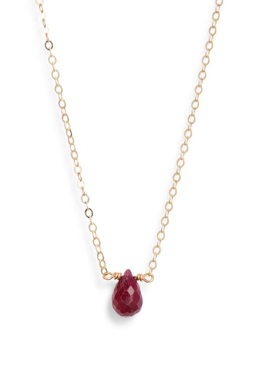 Nashelle Birthstone Pendant Necklace In Gold
