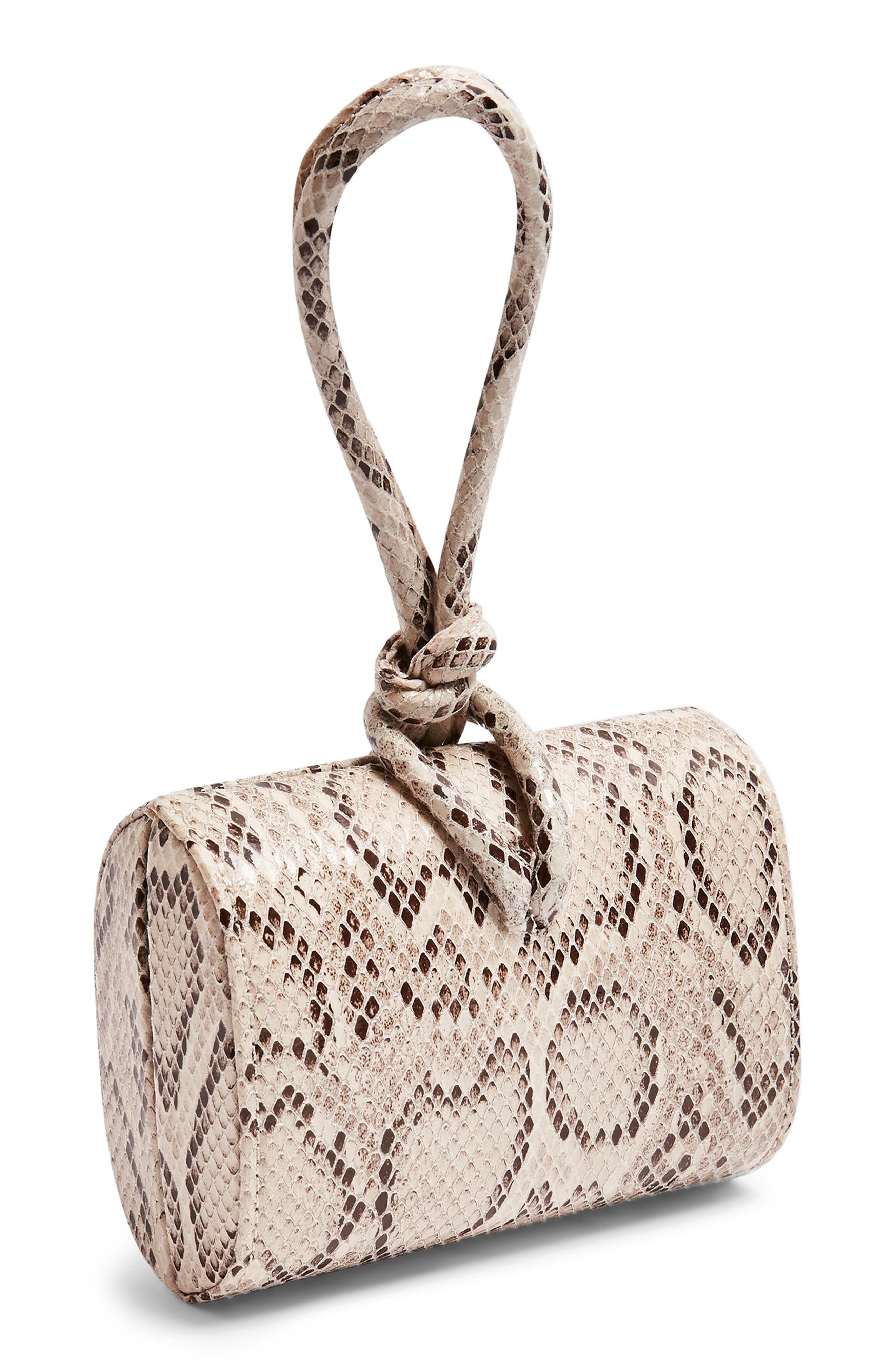 Topshop Grande Snakeprint Grab Bag, Alternate, color, 