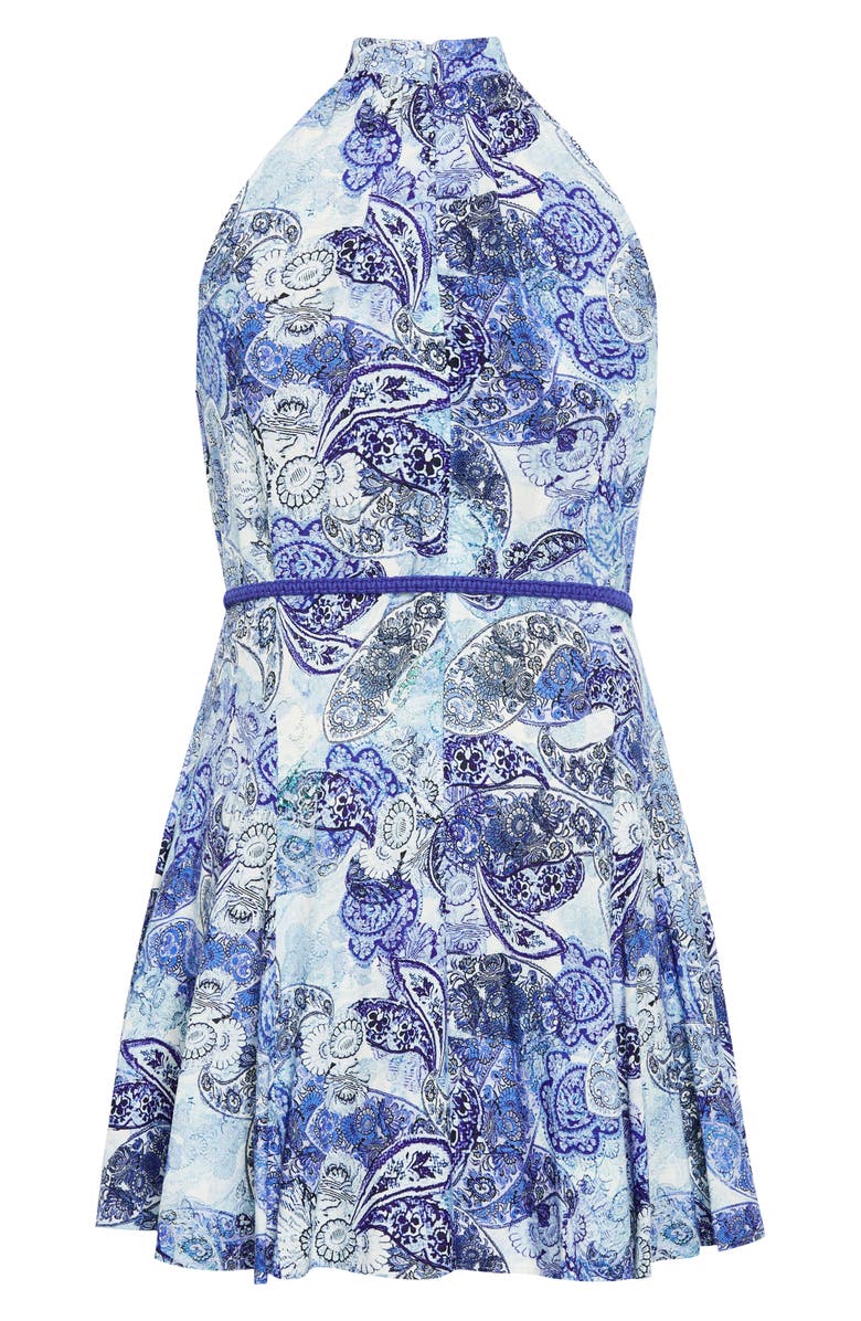 City Chic Beauty Sleeveless Tie Waist Dress, Alternate, color, 