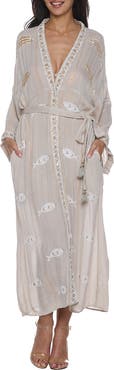 RANEES Long Sleeve Cover-Up Dress