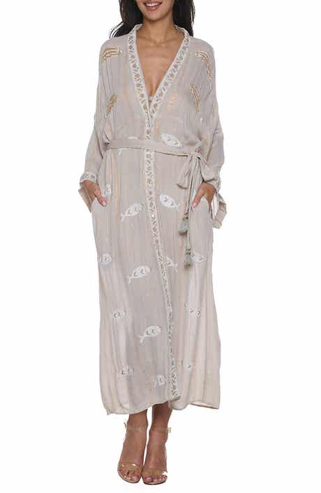 RANEES Long Sleeve Cover-Up Dress