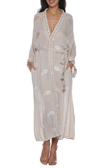 Ranee's Ranees Long Sleeve Cover-up Dress