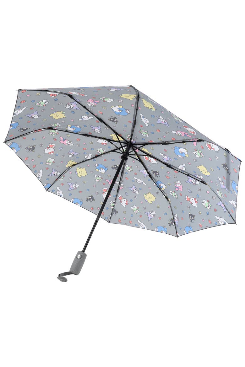 Nature All-Over Print Auto Open & Close Umbrella, Alternate, color, Grey