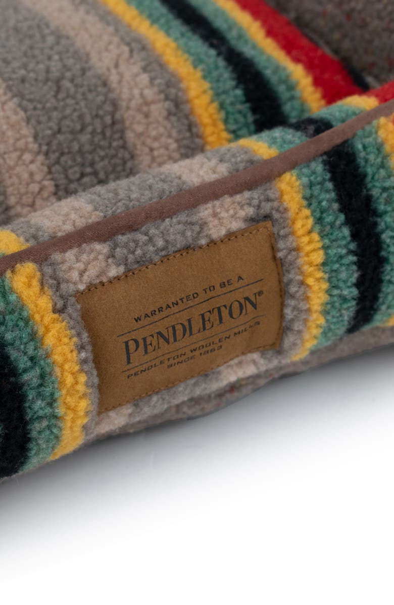 Pendleton Vintage Camp Fleece Kuddler Pet Bed, Alternate, color, Mineral Umber