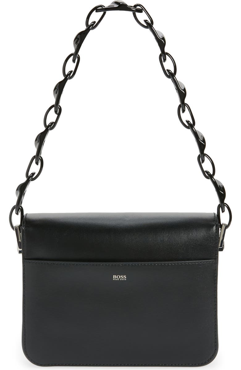 BOSS Nathalie Leather Shoulder Bag, Alternate, color,