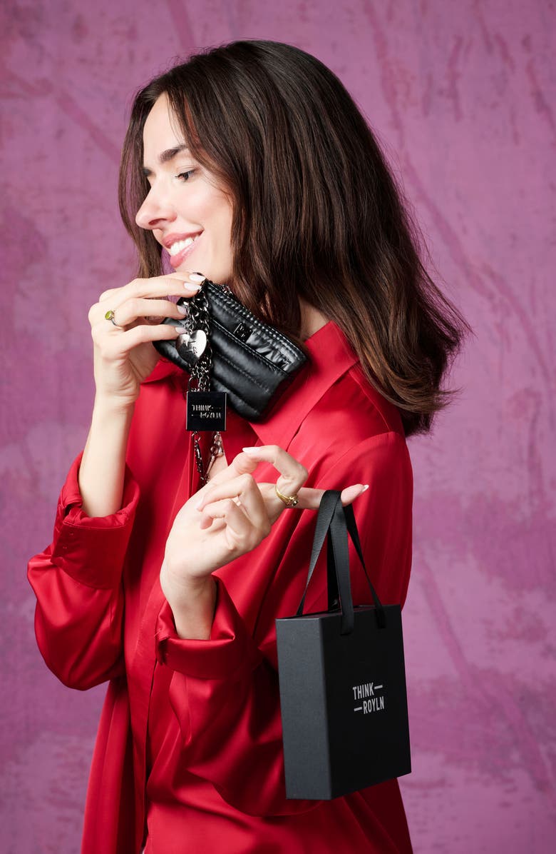 THINK ROYLN Lucky Charm Keychain, Alternate, color, Pearl Black