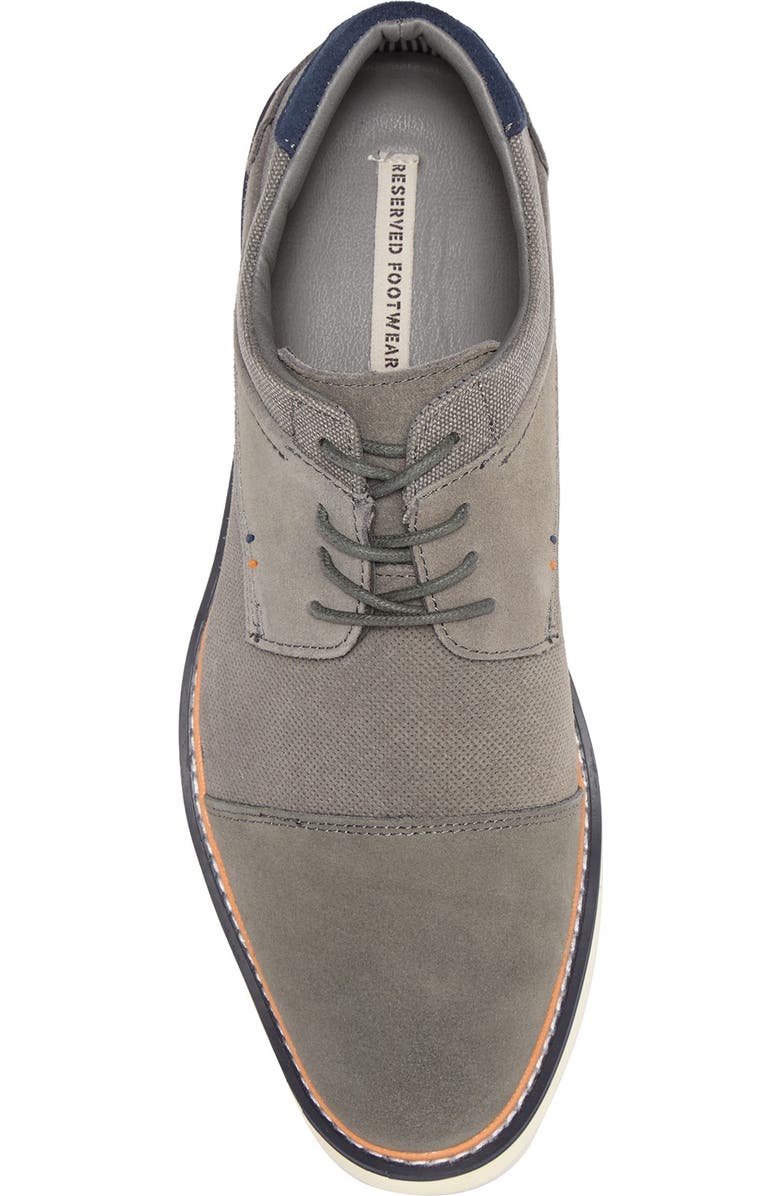 RESERVE FOOTWEAR Cap Toe Derby, Alternate, color,