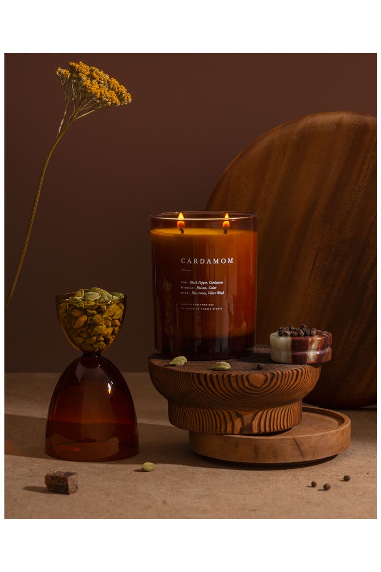 Cardamom Fall Candle, Alternate, color, BROWN