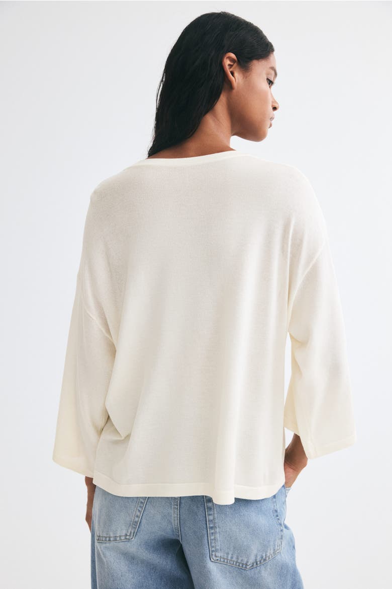 Loose-fit Sweater, Alternate, color, Cream