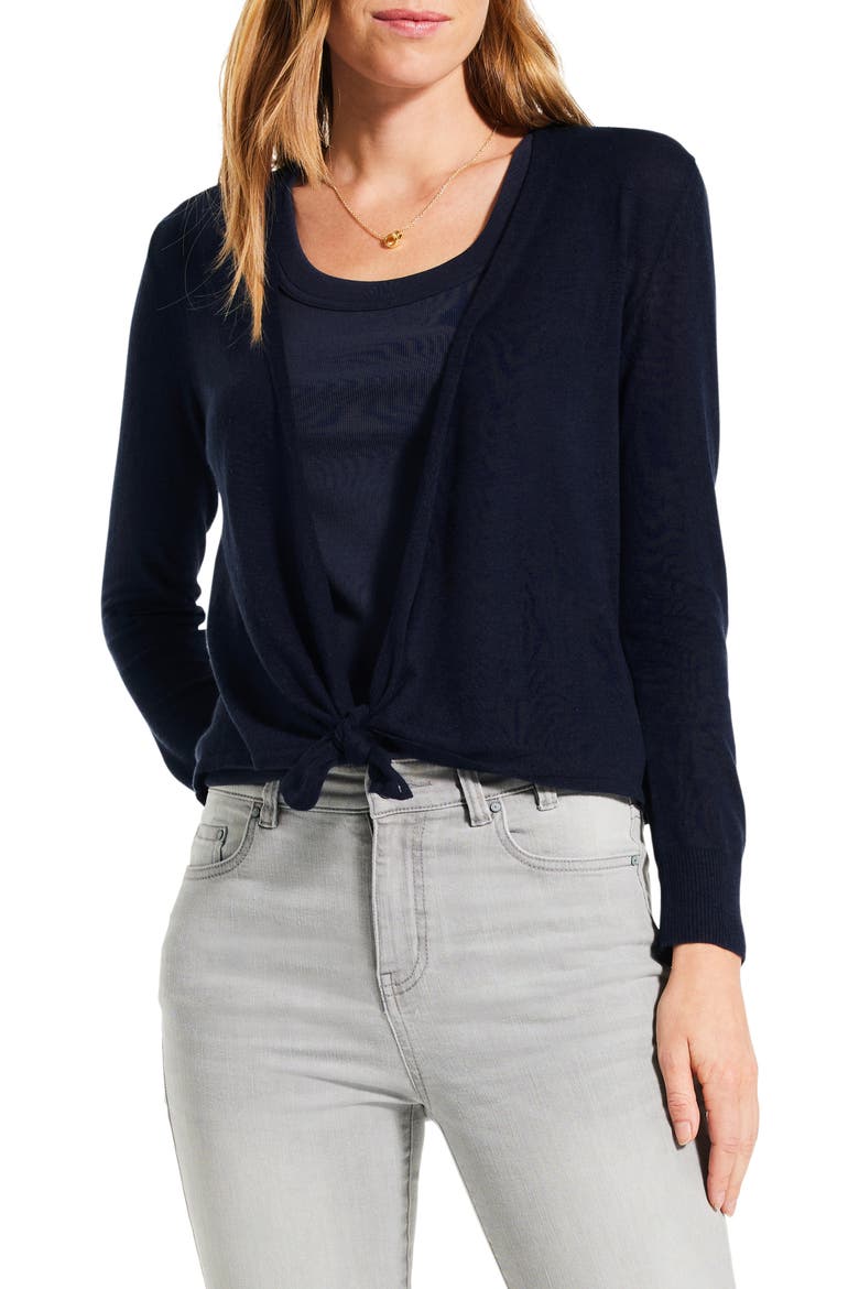 All Year 4-Way Convertible Cardigan, Alternate, color, DARK INDIGO