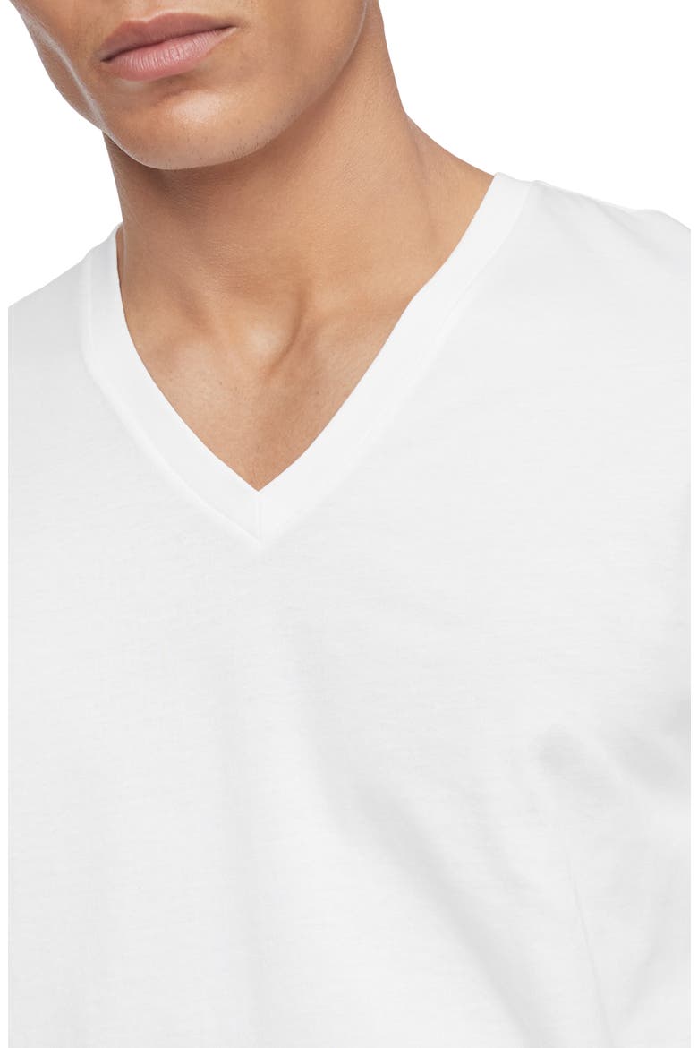 3-Pack Cotton V-Neck T-Shirt, Alternate, color, WHITE