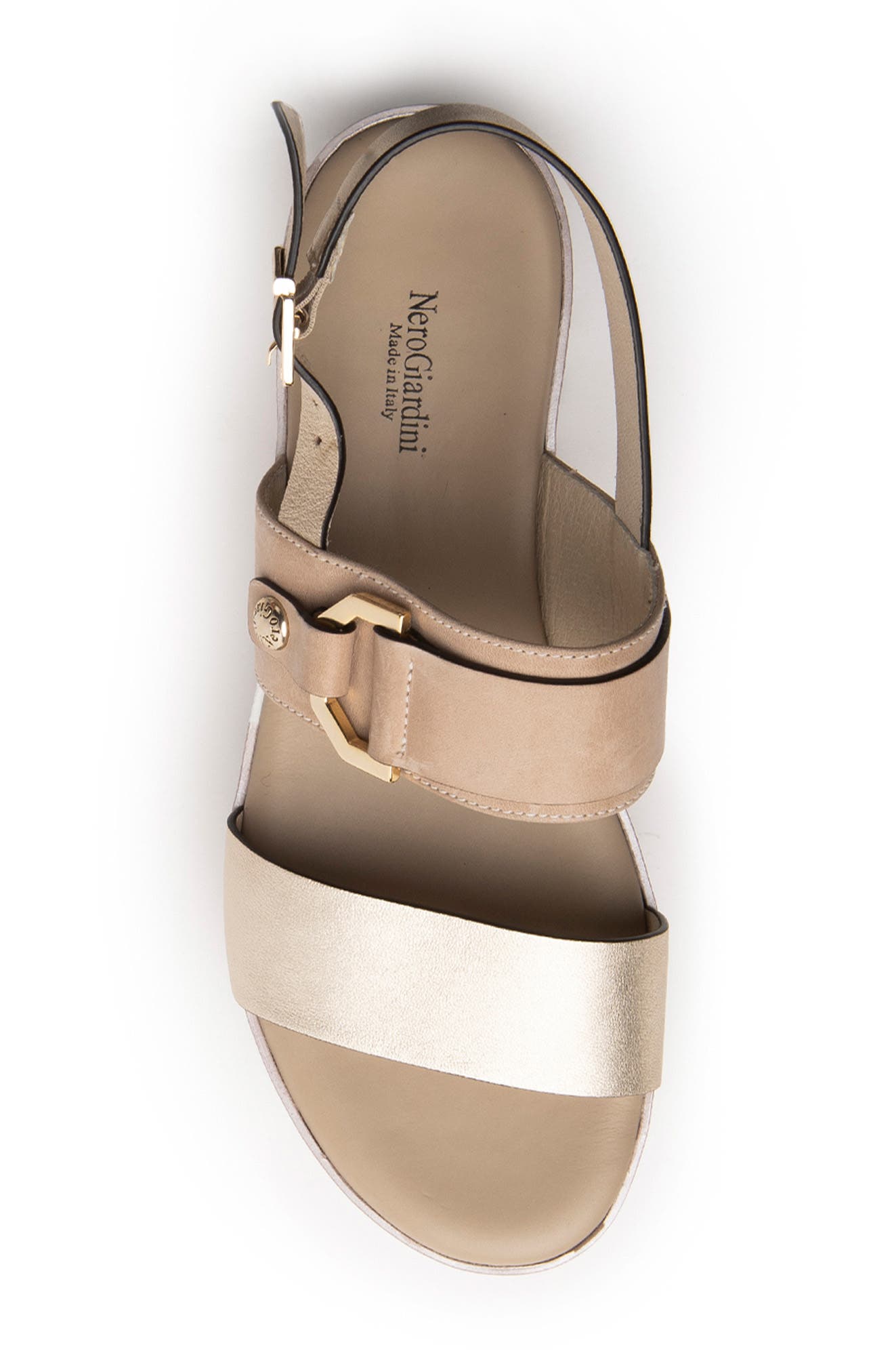 NeroGiardini Quarter Strap Platform Sandal, Alternate, color, 