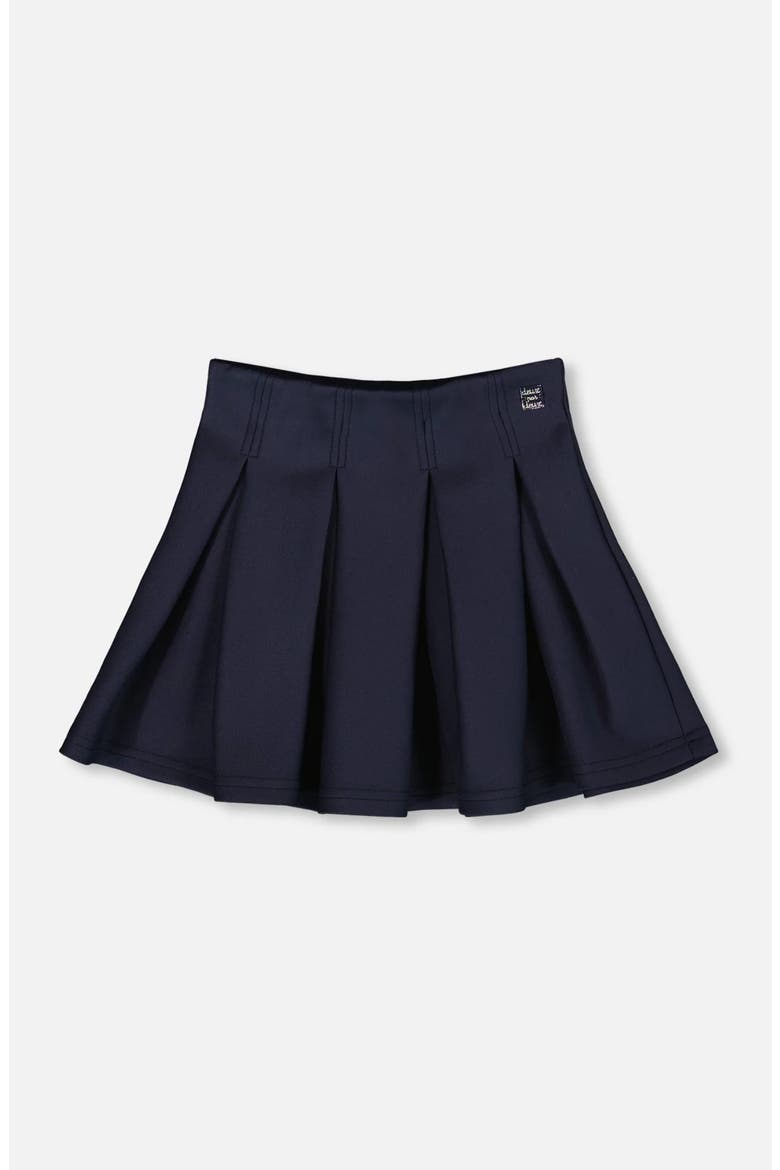 Pleated Milano Skirt, Main, color, Navy Blue