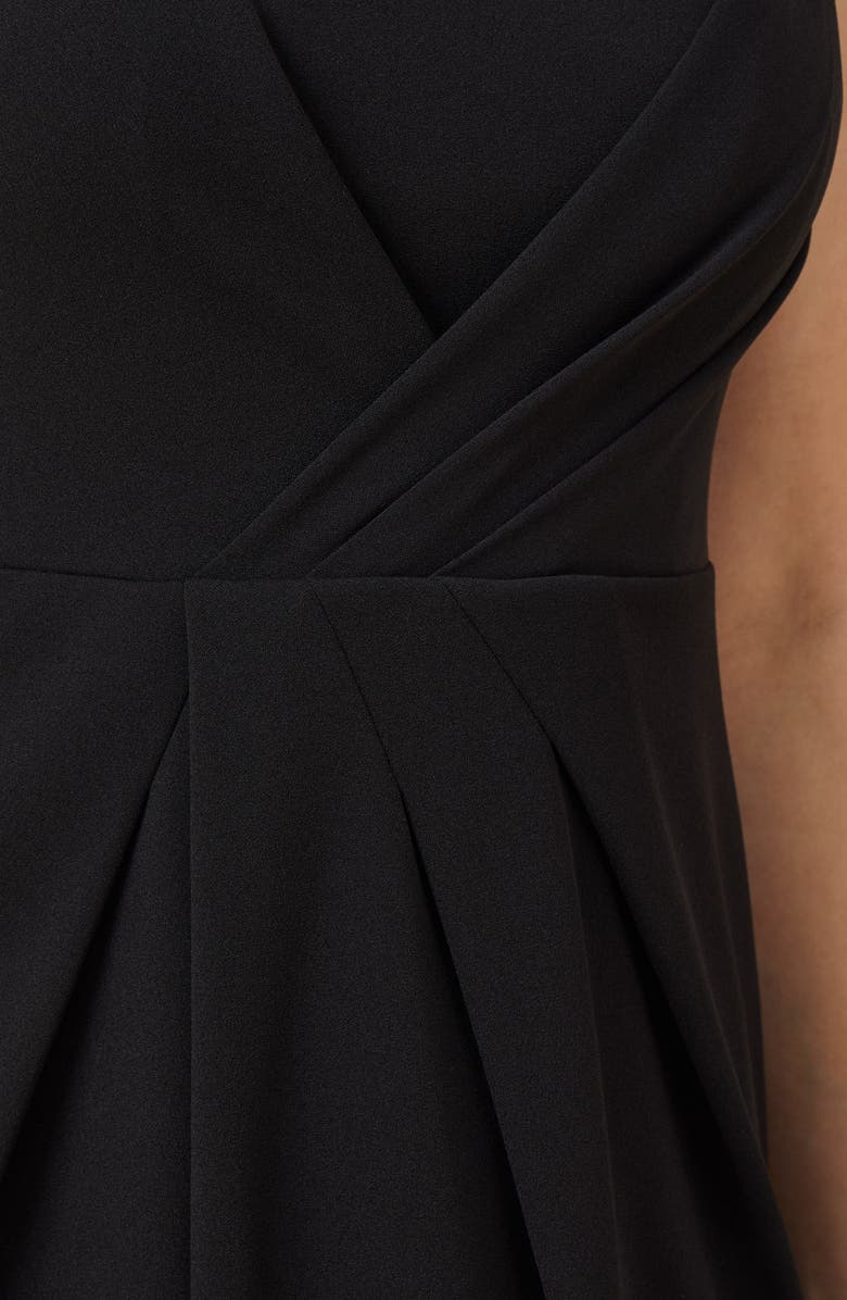 Adrianna Papell Illusion Yoke Crepe Sheath Dress, Alternate, color, 