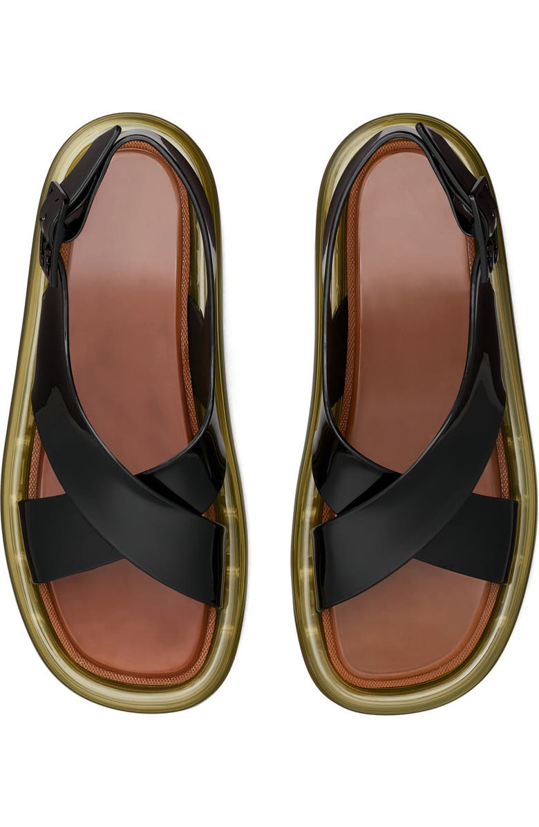 Tory Burch Crisscross Strap Bubble Jelly Sandal, Alternate, color,