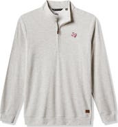 TravisMathew Men's TravisMathew Heather Gray Texas A&M Aggies Cloud Home Game Quarter-Zip Tri-Blend Pullover