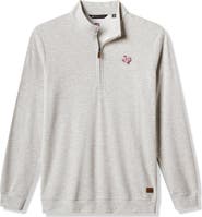 TravisMathew Men's TravisMathew Heather Gray Texas A&M Aggies Cloud Home Game Quarter-Zip Tri-Blend Pullover