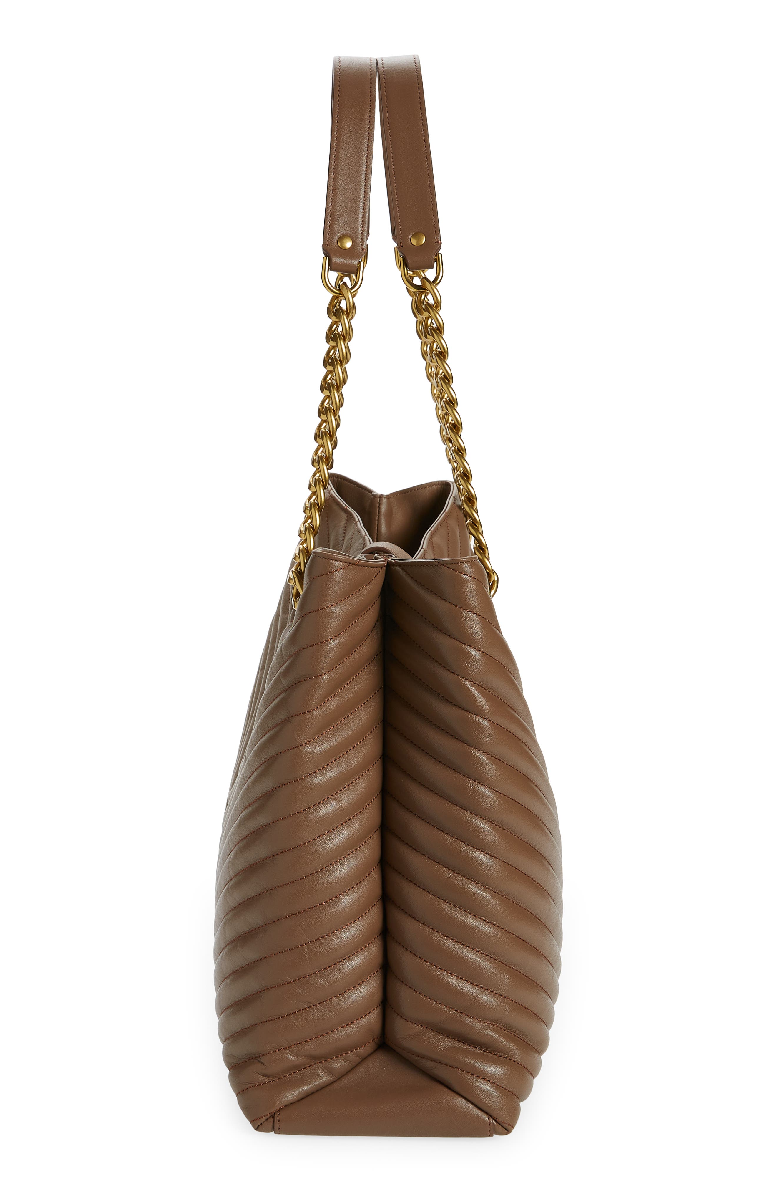 Edie Chevron Quilted Tote, Alternate, color, TERRE