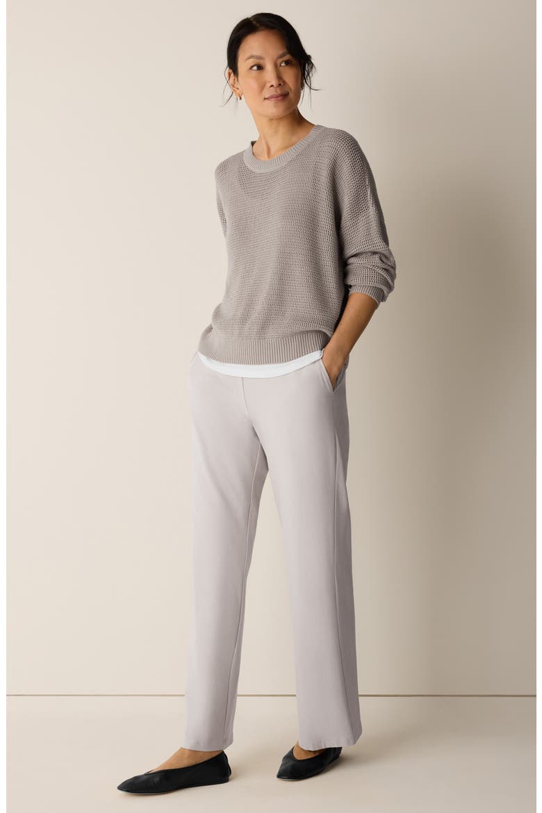 Organic Cotton & Tencel™ Lyocell Crewneck Sweater, Alternate, color, DOVE