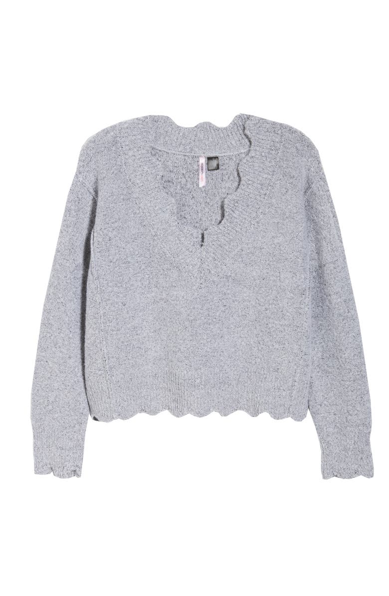 Love By Design Scallop Sweater, Alternate, color,