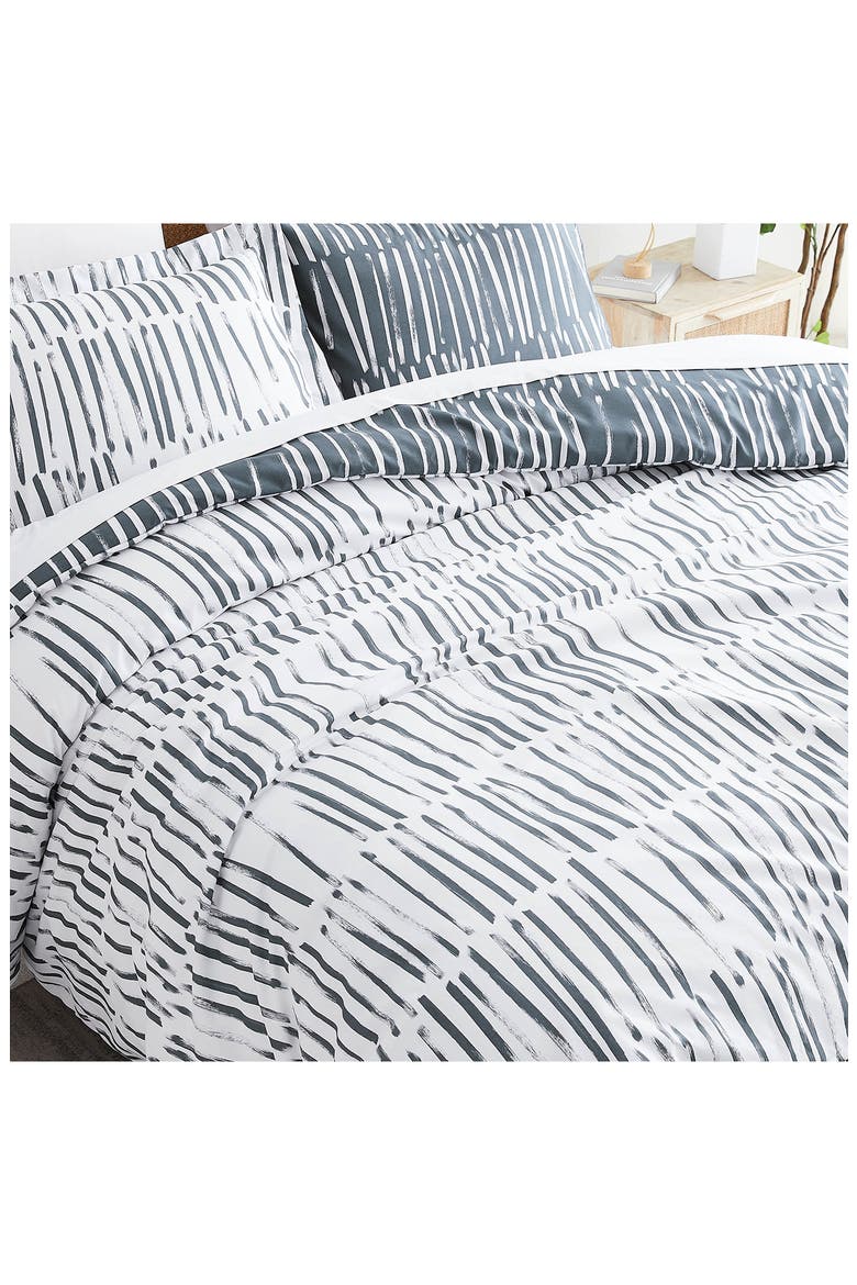 Duvet Cover & Pillow Sham Set, Alternate, color, CHARCOAL