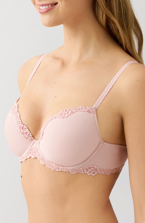 B.tempt'd By Wacoal Future Foundation Underwire Lace Trim Contour Bra In Neutral