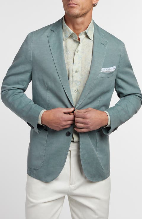 The Jackson Soft Green Cotton & Linen Sport Coat