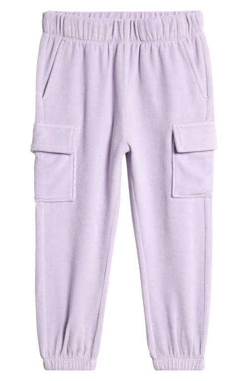 Tucker + Tate Kids' Velour Cargo Joggers In Purple Petal