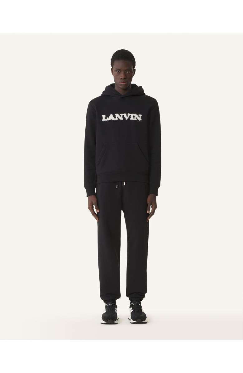 Lanvin SHEARLING COTTON HOODIE, Alternate, color, 