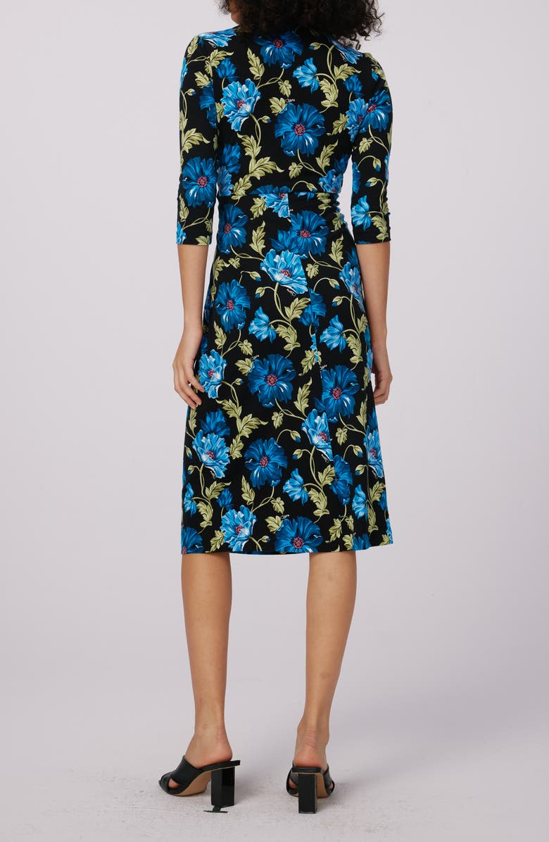DVF Borris Floral Faux Wrap Dress, Alternate, color, 