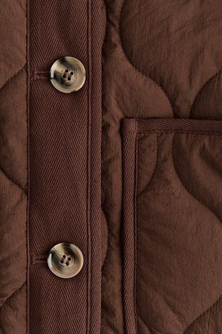 Quilted Jacket, Alternate, color, Dark brown