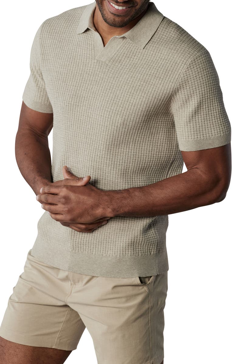 The Normal Brand Waffle Knit Polo, Alternate, color,