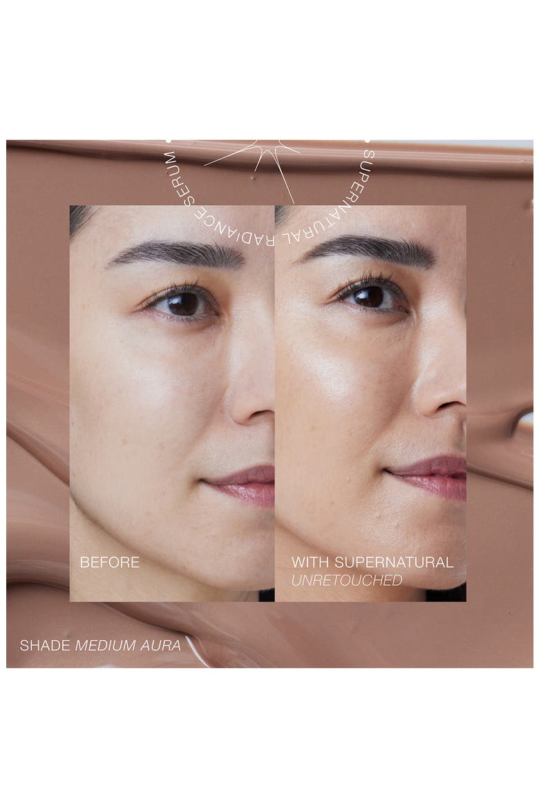 SuperNatural Radiance Serum Broad Spectrum SPF 30 Sunscreen, Alternate, color, MEDIUM AURA