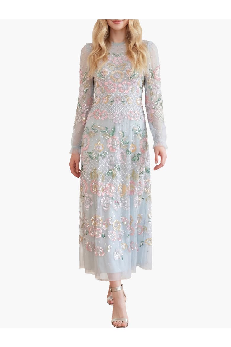 Rosalie Ankle Gown, Main, color, French Blue
