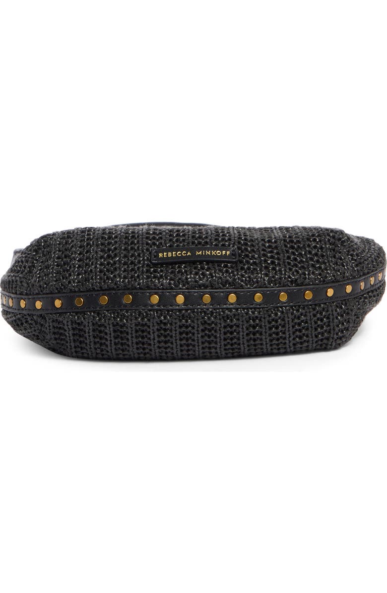 Rebecca Minkoff Darren Crescent Crossbody Bag, Alternate, color, Black