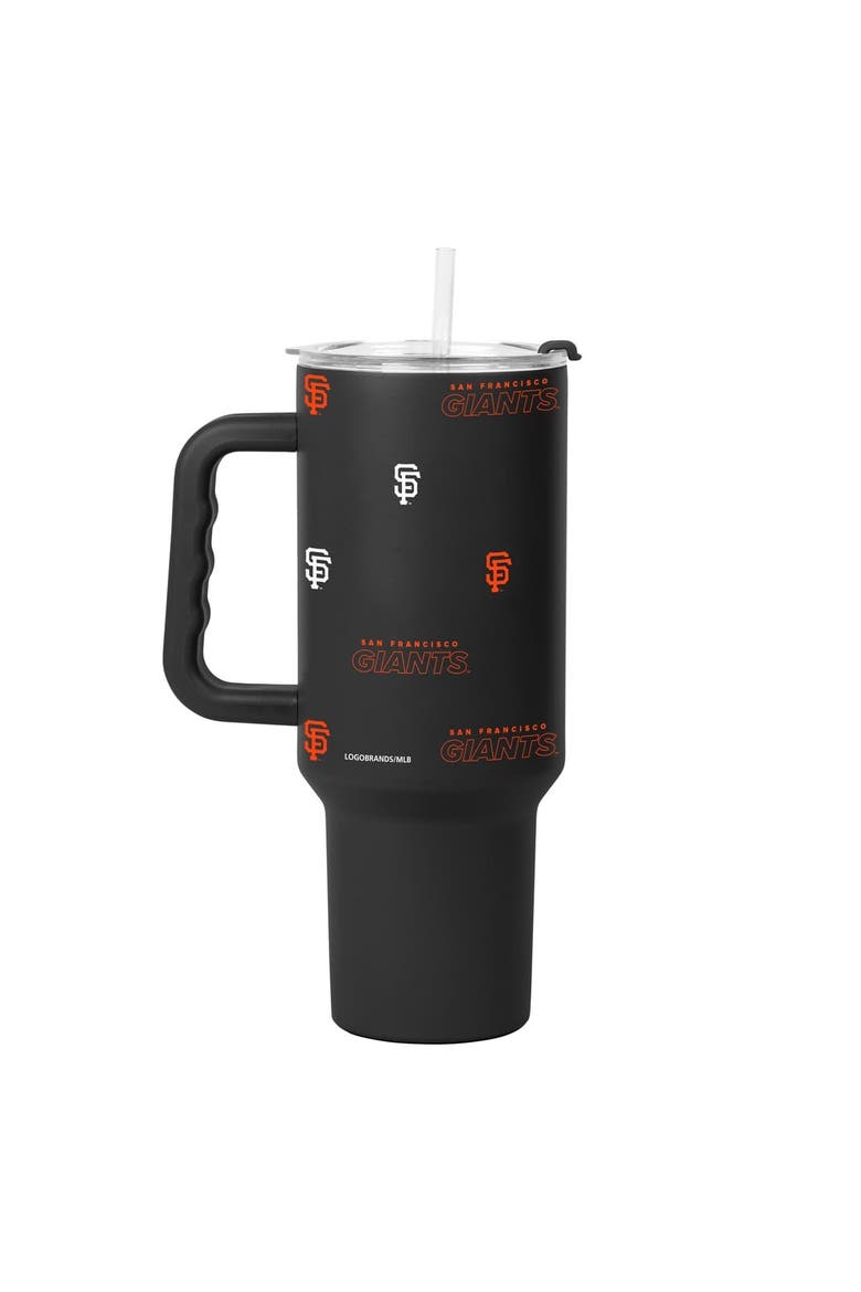 San Francisco Giants 40oz. Step and Repeat Powder Coat Tumbler, Main, color, Black