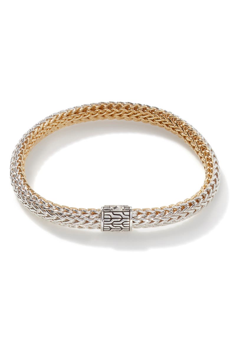 John Hardy Icon Bracelet, Gold, Silver, Diamonds, 6.5mm, Alternate, color, Gold