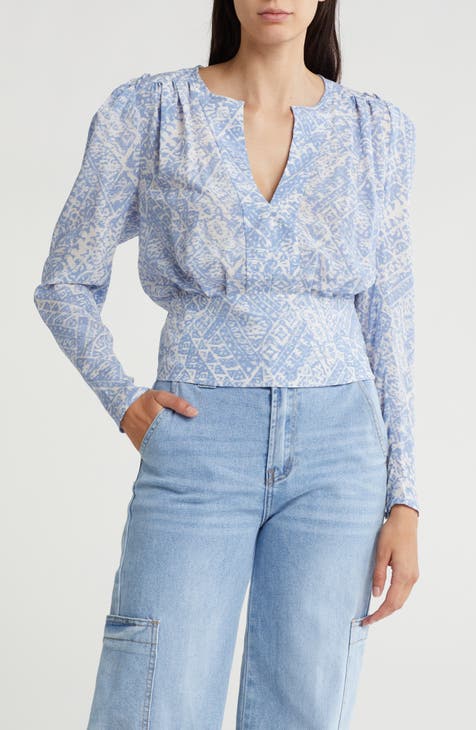 Bailey Print Silk Top