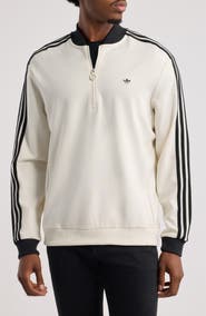 adidas Originals 3-Stripe Quarter Zip Golf Sweatshirt
