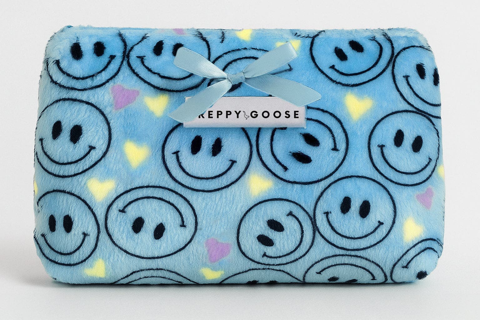 Blue Smiley Print