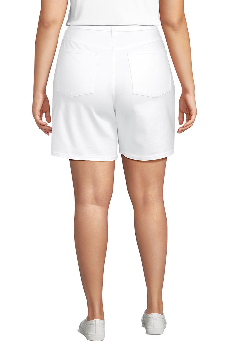 Lands' End Recover Mid Rise 7" Jean Shorts, Alternate, color, 