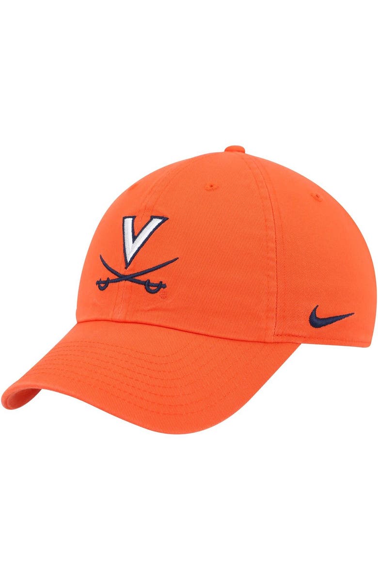 Nike Men's Nike Orange Virginia Cavaliers Heritage86 Logo Performance Adjustable Hat, Main, color,